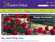 Tablet Screenshot of gardendebut.com